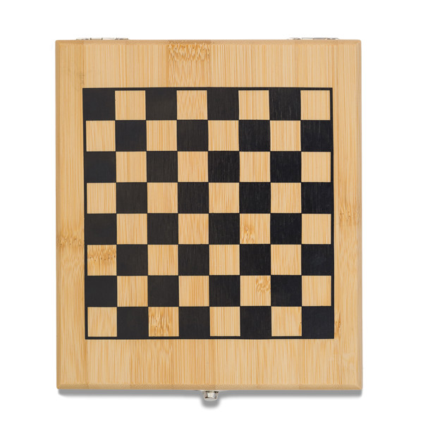 Abruzzo chess and wine set