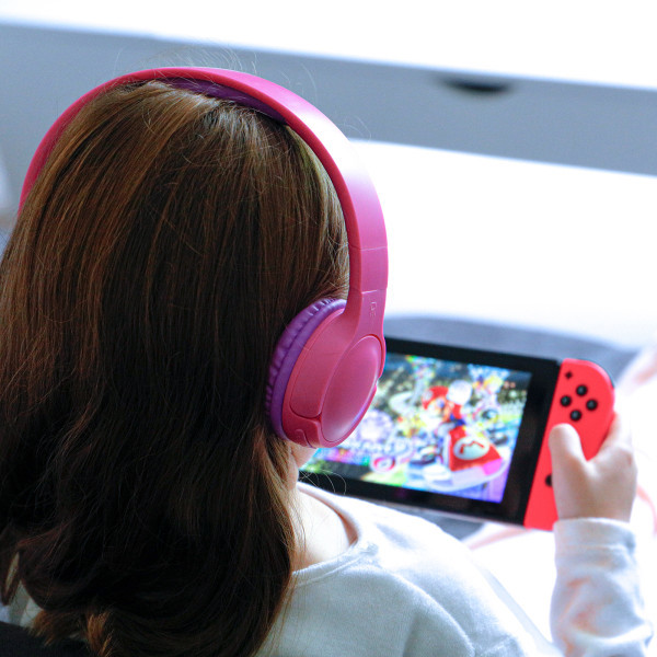 SETSUKO - CASQUE KIDS SANS FIL BLUETOOTH ROSE ET VIOLET
