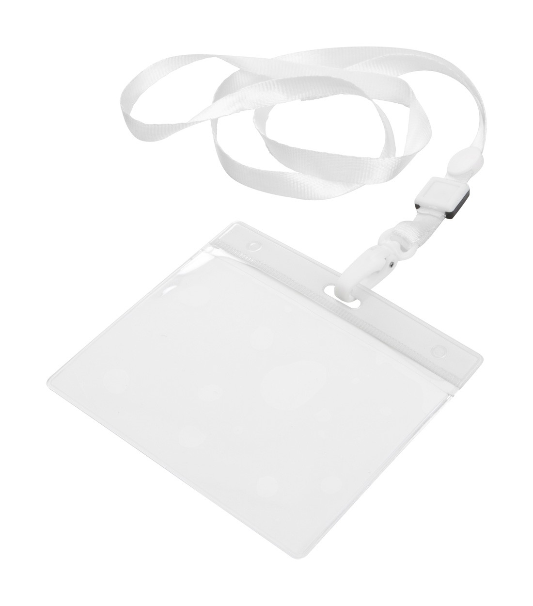 Badge Lanyard Maes - White / Transparent