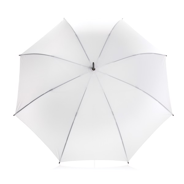 23" Impact AWARE™ RPET 190T standard auto open umbrella - White