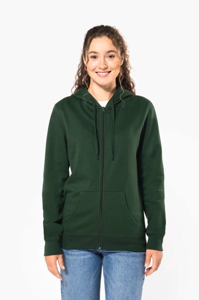 Unisex Full Zip Hoodie - Light Royal Blue / 3XL