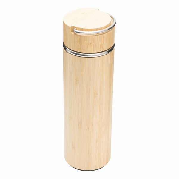Insulated Travel Mug Bamboo Hot