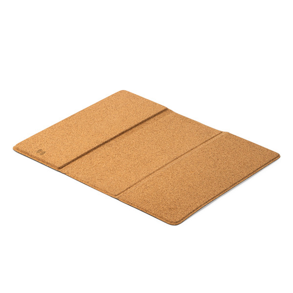 Alfombrilla de corcho con cargador inalámbrico personalizada 5W