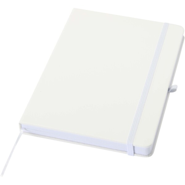 Spectrum A5 recycled hard cover notebook - White