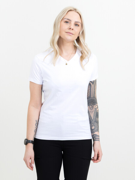 Printer Heavy V Lady t-shirt White XS