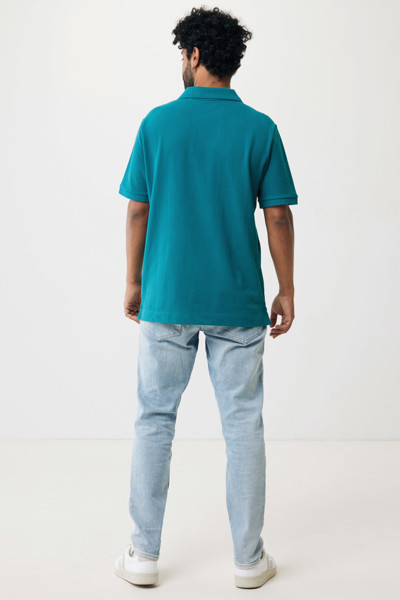 Polo en coton piqué et recyclé Iqoniq Yosemite - Verdigris / XL