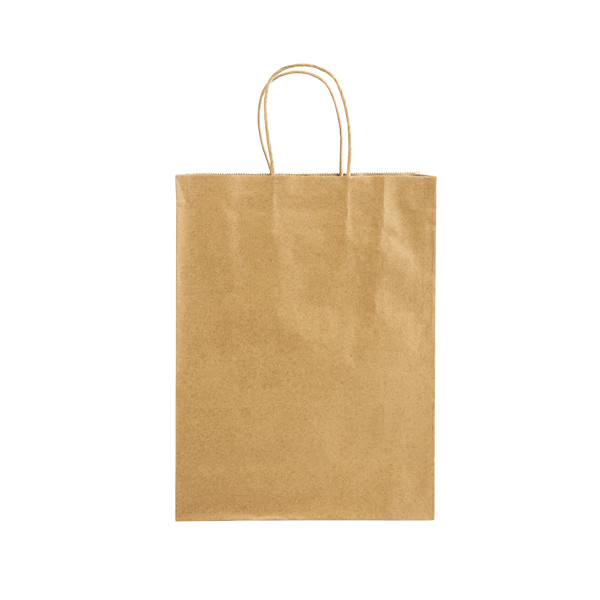 100% Recycled Paper 100 Gr/M2, Shopping Bag With Guesset