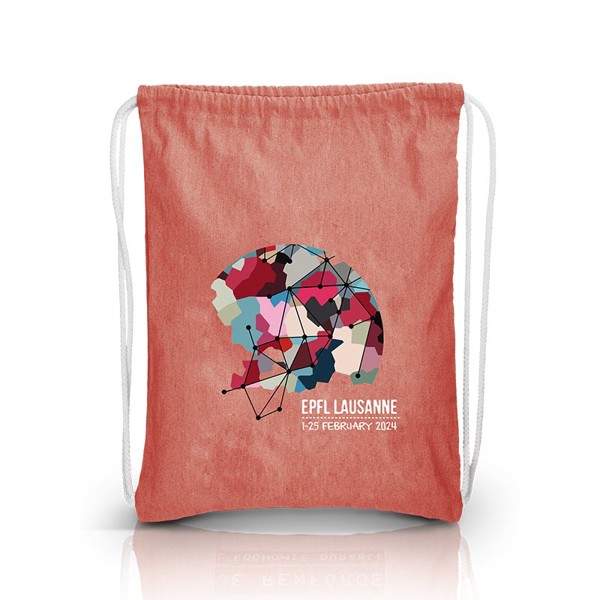 SAC A DOS EN COTON - GYM BAG 150 g/m2 - Rouge