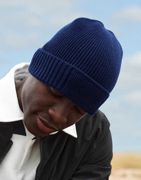 Berretto Con Patch In Cotone Organico - Graphite Grey / ONE SIZE