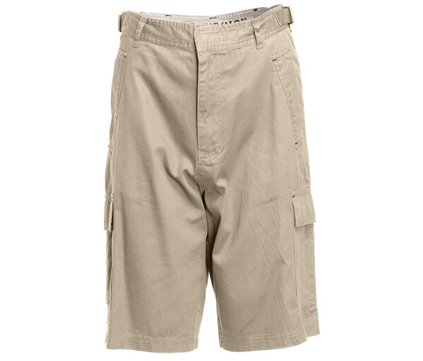 Bermuda poches plaquées en coton léger - BEIGE / XL