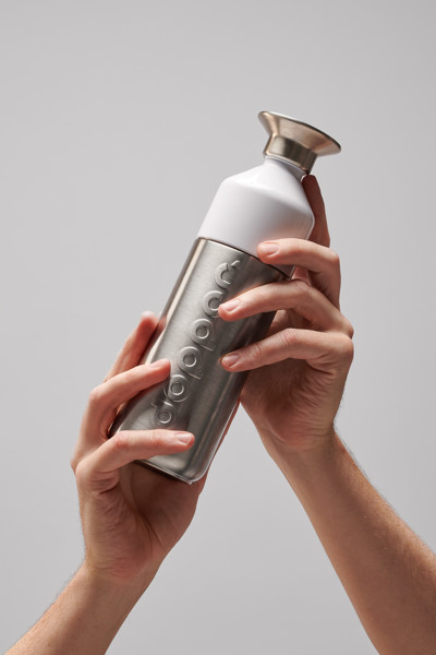 Dopper Steel 800 ml - Silver / White