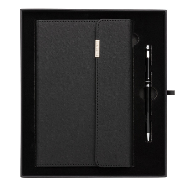 Swiss Peak deluxe A5 notebook and pen set