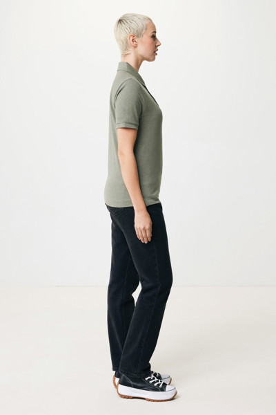 Polo tričko IQONIQ Yosemite z recykl. bavlny - Heather Green / XL