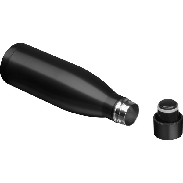 Double wall vacuum bottle BERND - Black