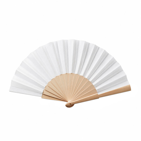 Full colour wooden hand fan - Full colour