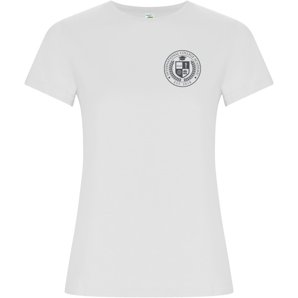 T-shirt Golden à manches courtes pour femme - Blanc / S