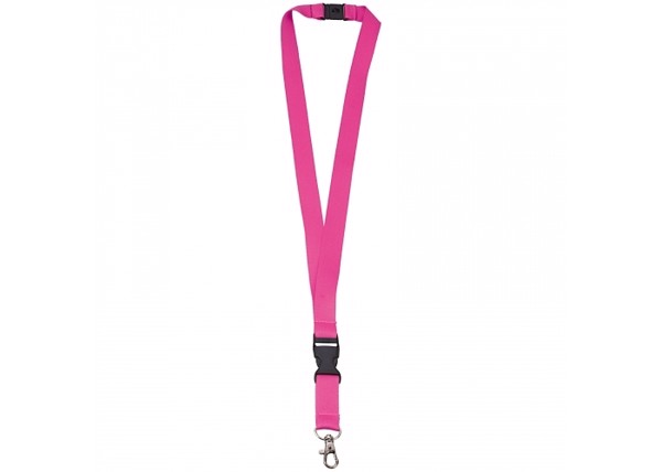 Lanyard Polyester 20 mm - Rose fluo