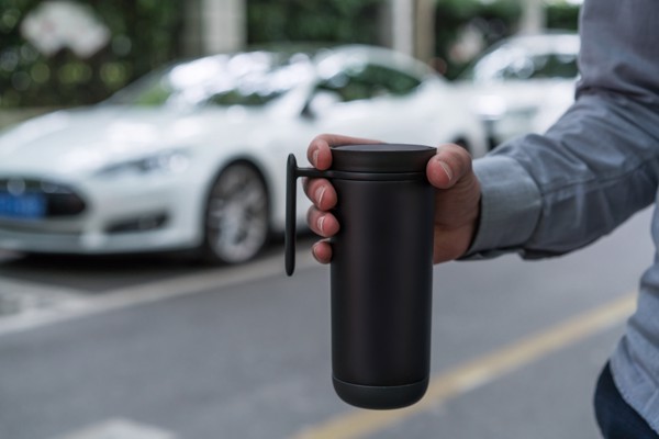 Potovalna skodelica Xd Design Clik 225 ml, neprepustna - Črna / antracit