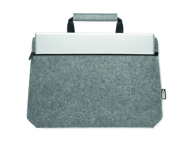 Sac ordinateur feutre RPET Tapla - Gris