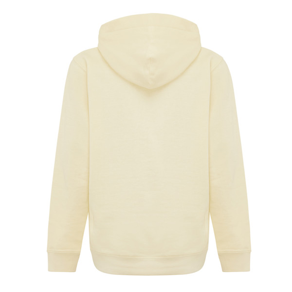 Dětská mikina s bočními kapsami IQONIQ Yengo z rec. bavlny - Cream Yellow / 78