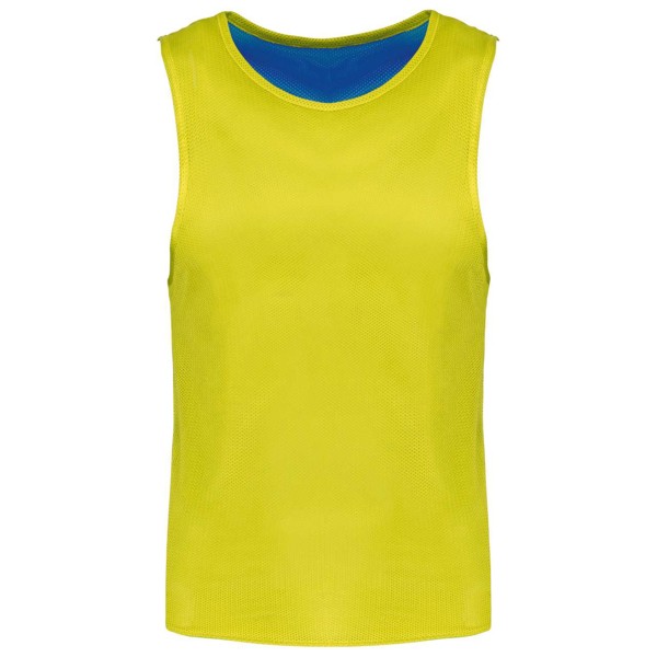 Kid's Reversible Multisport Bib - Fluorescent Yellow / Sporty Royal Blue / 10/14