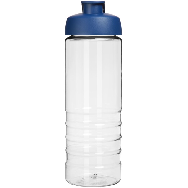 H2O Treble 750 ml sportovní lahev s vyklápěcím víčkem - Průhledná / Modrá