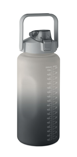 Fľaša na vodu z RPET 2000ml Activate Max - Čierna