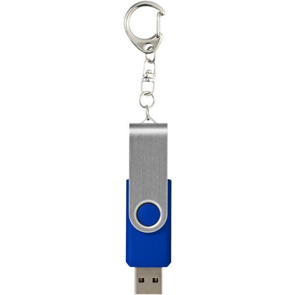 Clé USB 3.0 Rotate avec porte-clés - Bleu royal / 32GB
