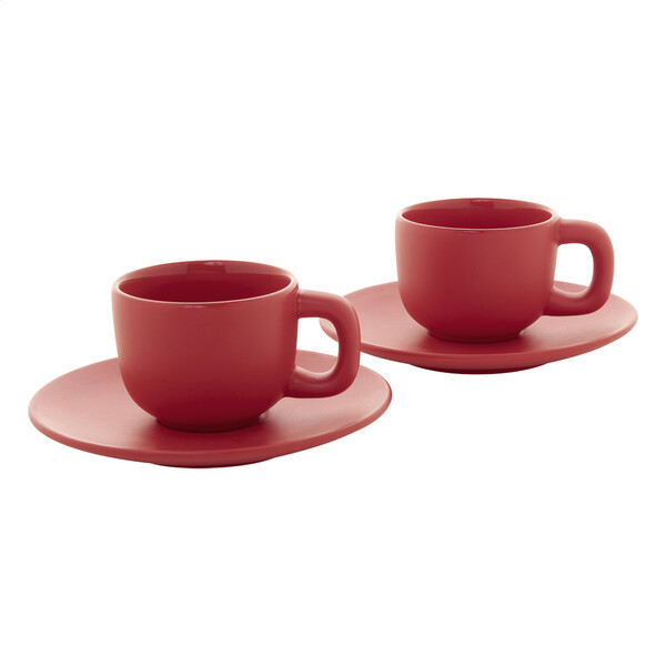 Zestaw filiżanek do espresso Caturra - Czerwony