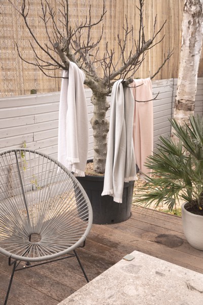 Serviette 4 Saisons Ukiyo Hisako AWARE™ Made in Europe - Noir