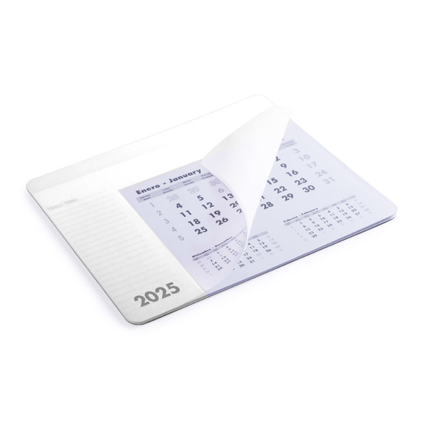 Tapis Souris Calendrier Rendux - Blanc