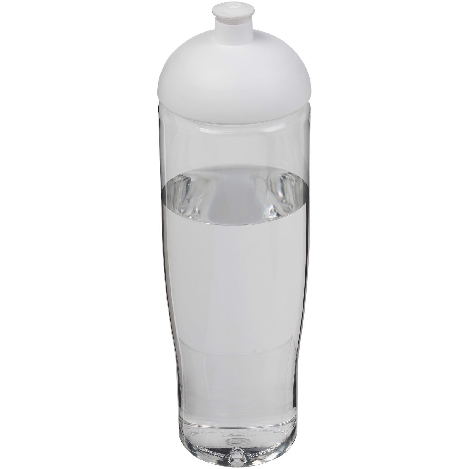 Bidon H2O Tempo® o pojemności 700 ml z wypukłym wieczkiem - Przezroczysty / Biały