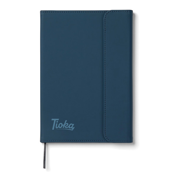 VINGA Baltimore GRS certified paper & PU notebook - Navy