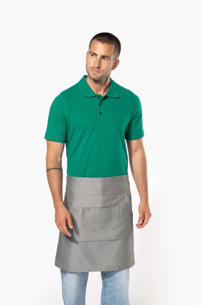 Polycotton Mid-Length Apron - White