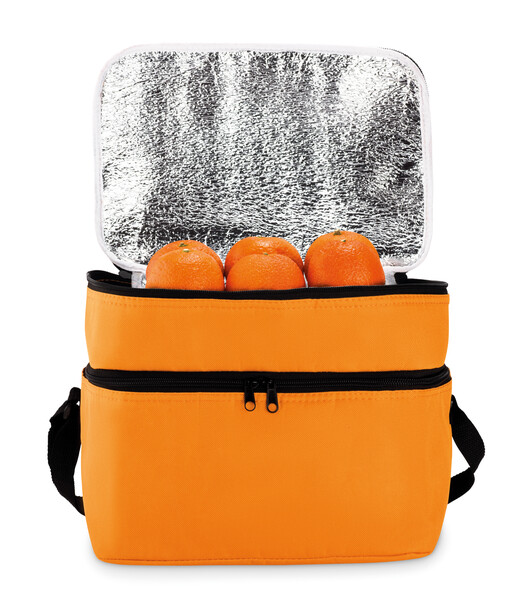 Cooler bag with 2 compartments Casey - Orange