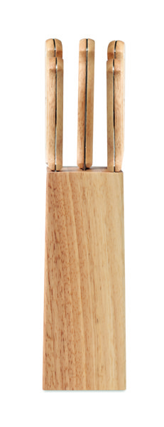 Set de 5 couteaux dans socle Gourmet