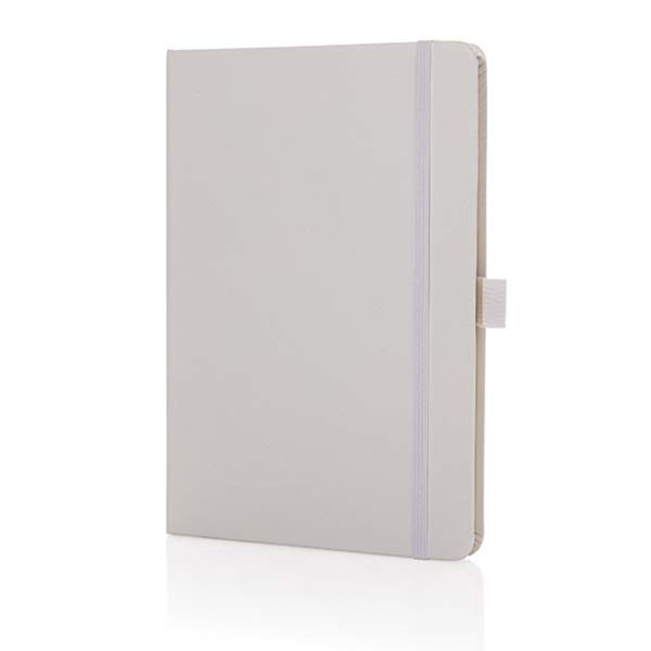 Sam A5 RCS certified bonded leather classic notebook - White