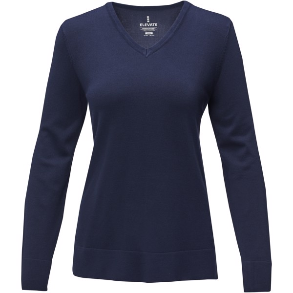 Maglione con collo a V Stanton da donna - Navy / XS