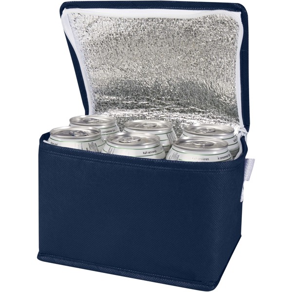 Borsa termica con capacità per 6 lattine in tessuto non tessuto riciclato certificato GRS Spectrum - 4L - Navy