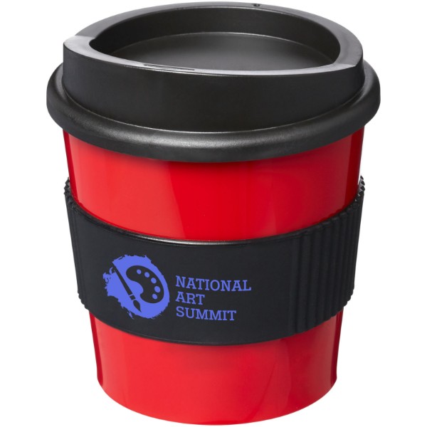 Americano® primo 250 ml tumbler with grip - Red / Solid Black