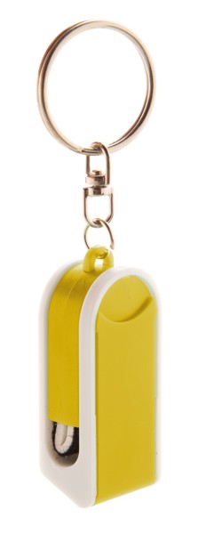 Mobile Holder Keyring Satari - White / Yellow