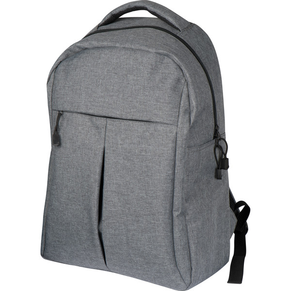 Grey backpack LUKE - Silvergrey