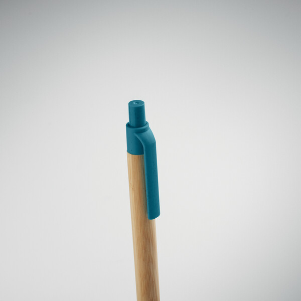 Stylo à bille en bambou Itea Colour - Bleu