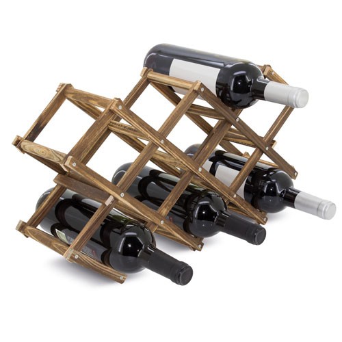 WOODEN BOTTLE RACK 10 BOTTLES "RAK"