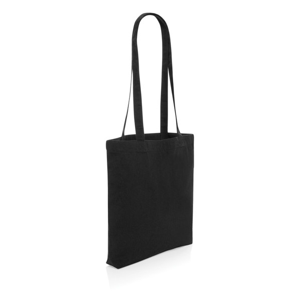 Sac shopping type Tote bag Impact en coton recyclé AWARE™ - Noir