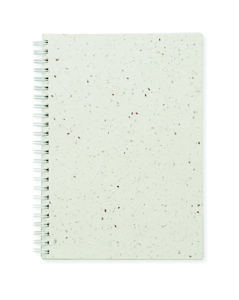 Bloco A5 c/capa papel sementes Seed Ring