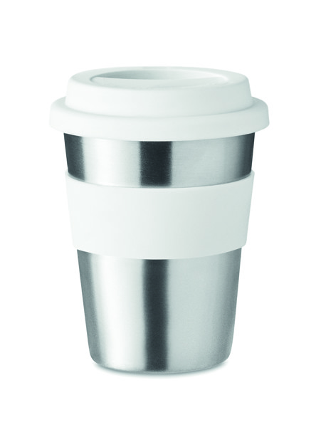 Bicchiere in acciaio inox Irmug - Bianco