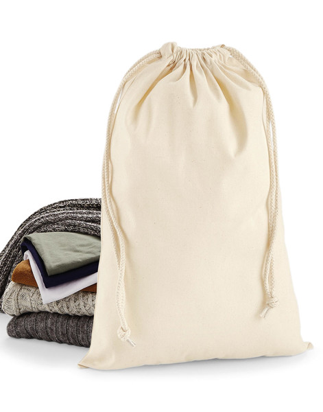 Premium Cotton Stuff Bag - Black / XS