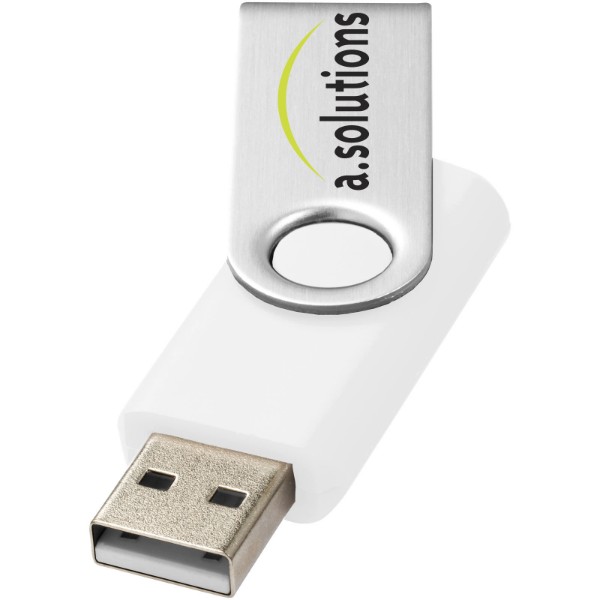 Rotate-Basic 2 GB USB-Stick - Weiss / Silber
