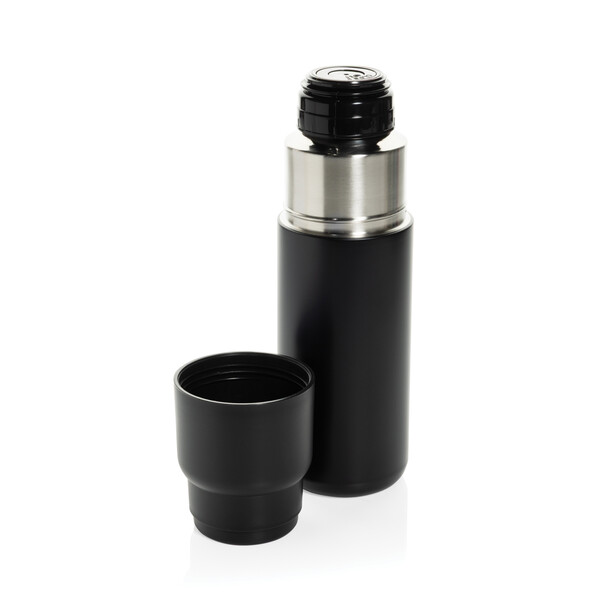 Thermocup RCS recycled vacuum flask with cup 500ml - Black